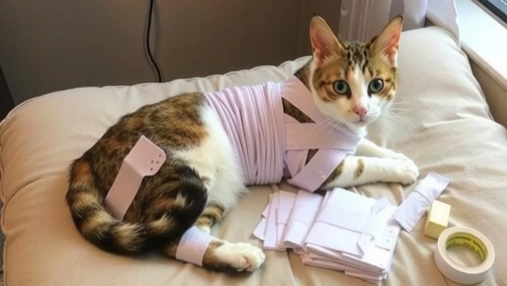 Hur gör du en medicinsk body till en katt