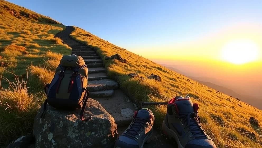 Mannen som gick upp för en kulle